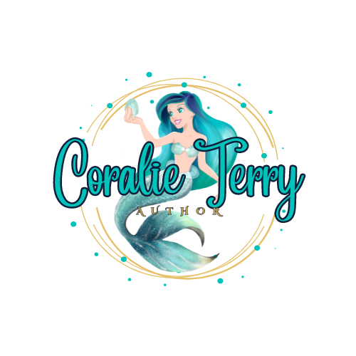 Coralie Terry Mermaid Dark Background Logo